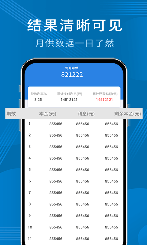 公积金贷款计算器截图2