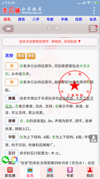 公司起名字大全免费软件截图3
