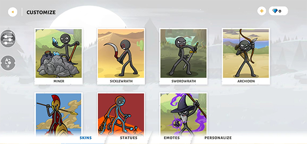 火柴人战争遗产3僵尸版无限钻石版截图1