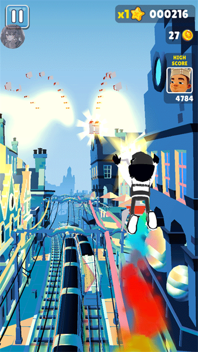 地铁跑酷A7o公益版截图1