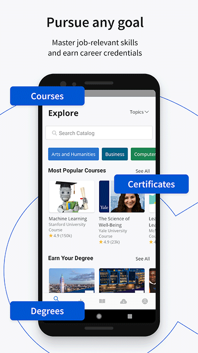 coursera app界面展示2