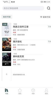 靈域小說界面展示2