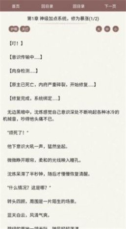 去讀讀小說界面展示2