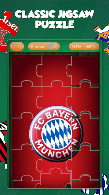 足球俱乐部标志拼图截图1