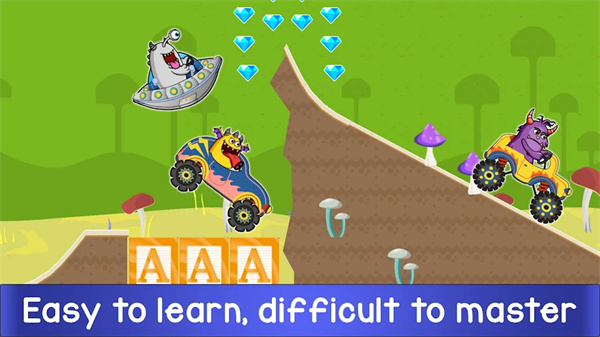 儿童怪物卡车赛车截图0