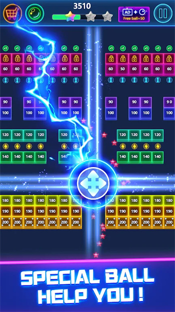 砖块破碎机大师(Bricks Breaker)截图1