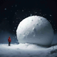 夜雪球(Night snowball)