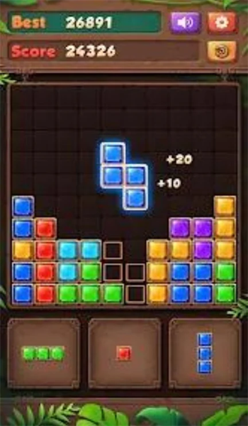 珠寶積木拼圖游戲(Jewels Blocks Puzzle)界面展示2